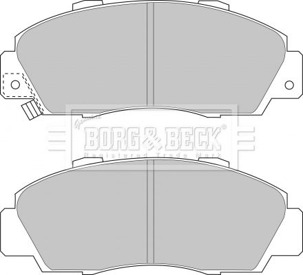 BORG & BECK Комплект тормозных колодок, дисковый тормоз BBP1389